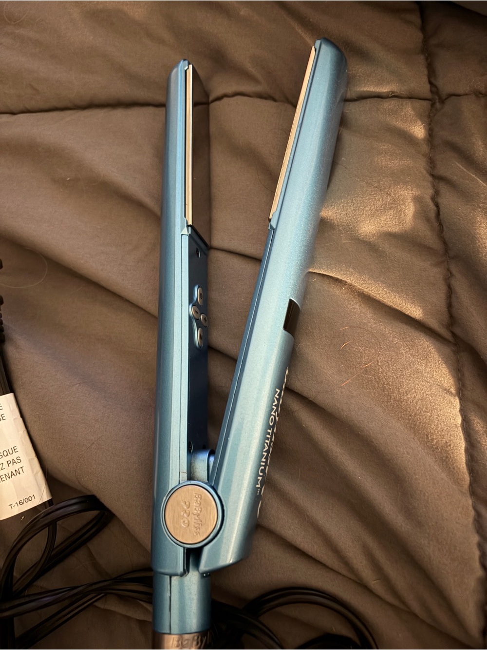 Blue Nano Titanium Hair Straightener -